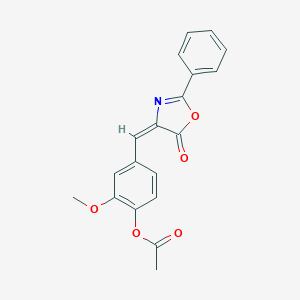 4-[[4-(Acetyloxy)-3-methoxyphenyl]methylene]-2-phenyl-5(4H)-oxazolone图片