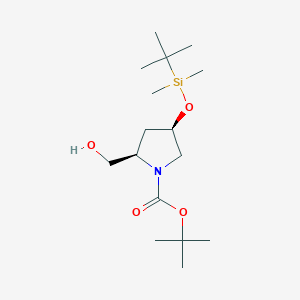 tert-Butyl(2R,4R)-4-[(tert-Butyldimethylsilyl)oxy]-2-(hydroxymethyl)pyrrolidine-1-carboxylate,cisͼƬ