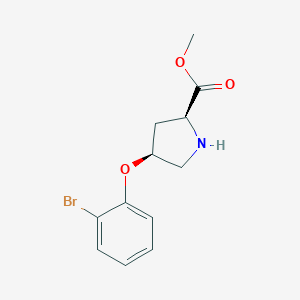 Methyl(2S,4S)-4-(2-bromophenoxy)-2-pyrrolidinecarboxylateͼƬ