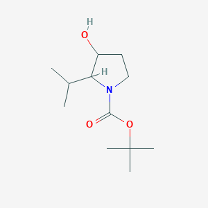 tert-Butyl 3-hydroxy-2-isopropyl-1-pyrrolidinecarboxylate图片