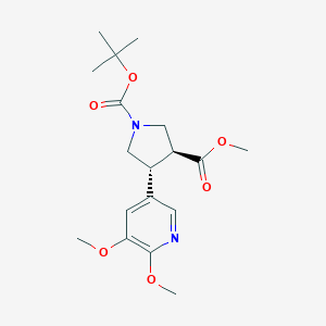 (trans-racemic)1-tert-Butyl 3-Methyl 4-(5,6-Dimethoxypyridin-3-yl)pyrrolidine-1,3-dicarboxylateͼƬ