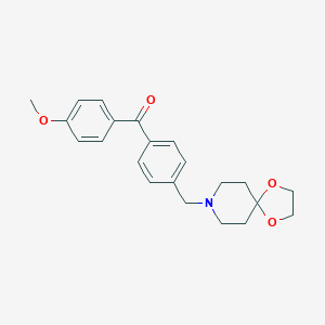 4'-[8-(1,4-dioxa-8-azaspiro[4,5]decyl)methyl]-4-methoxy benzophenone图片