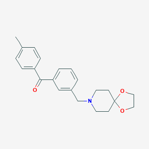 3-[8-(1,4-dioxa-8-azaspiro[4,5]decyl)methyl]-4'-methyl benzophenone图片