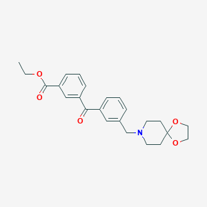 3-carboethoxy-3'-[8-(1,4-dioxa-8-azaspiro[4,5]decyl)methyl]benzophenoneͼƬ