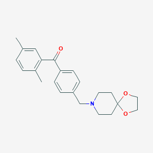 2,5-Dimethyl-4'-[8-(1,4-dioxa-8-azaspiro-[4,5]decyl)methyl]benzophenoneͼƬ