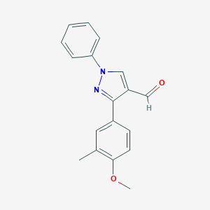 3-(4-Methoxy-3-methylphenyl)-1-phenyl-1H-pyrazole-4-carbaldehydeͼƬ
