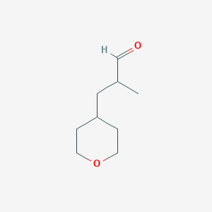 2-methyl-3-(oxan-4-yl)propanalͼƬ