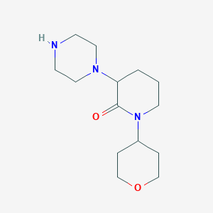 1-(Oxan-4-yl)-3-(piperazin-1-yl)piperidin-2-oneͼƬ