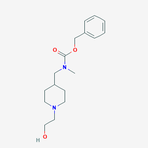 [1-(2-Hydroxy-ethyl)-piperidin-4-ylmethyl]-methyl-carbamic acid benzyl esterͼƬ