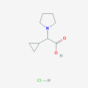 2-cyclopropyl-2-(pyrrolidin-1-yl)acetic acid hydrochlorideͼƬ