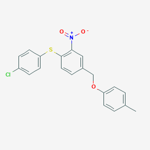 4-[(4-Chlorophenyl)sulfanyl]-3-nitrobenzyl 4-methylphenyl etherͼƬ