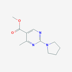 methyl 4-methyl-2-(pyrrolidin-1-yl)pyrimidine-5-carboxylate图片