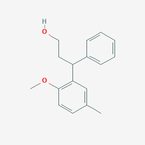 3-(2-甲氧基-5-甲基苯基)-3-苯基-1-丙醇图片