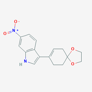 6-NITRO-3-(1,4-DIOXASPIRO[4,5]DEC-7-EN-8-YL)-1H-INDOLEͼƬ