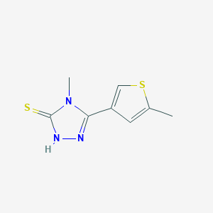 4-methyl-5-(5-methyl-3-thienyl)-4H-1,2,4-triazole-3-thiolͼƬ