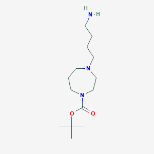 tert-Butyl 4-(4-Aminobutyl)-1,4-diazepane-1-carboxylate图片