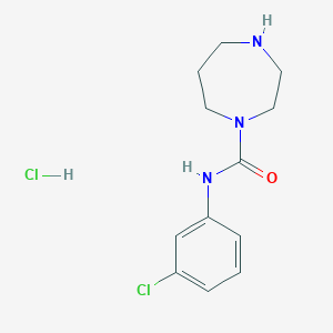 N-(3-Chlorophenyl)-1,4-diazepane-1-carboxamide HydrochlorideͼƬ