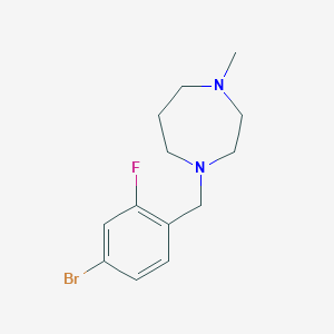 1-[(4-bromo-2-fluorophenyl)methyl]-4-methyl-1,4-diazepaneͼƬ