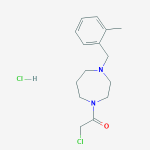 2-chloro-1-{4-[(2-methylphenyl)methyl]-1,4-diazepan-1-yl}ethan-1-one hydrochlorideͼƬ