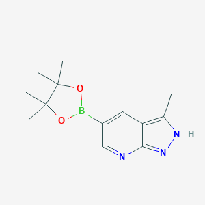 3-methyl-5-(tetramethyl-1,3,2-dioxaborolan-2-yl)-1H-pyrazolo[3,4-b]pyridineͼƬ