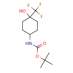 tert-butylN-[4-hydroxy-4-(trifluoromethyl)cyclohexyl]carbamate图片