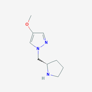 4-Methoxy-1-{[(2S)-pyrrolidin-2-yl]methyl}-1H-pyrazoleͼƬ