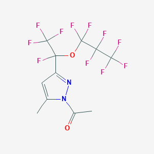 1-Acetyl-5(3)-methyl-3(5)-[perfluoro(1-propoxyethyl)]pyrazoleͼƬ