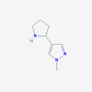 1-Methyl-4-pyrrolidin-2-yl-1H-pyrazoleͼƬ