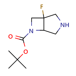 tert-butyl1-fluoro-3,6-diazabicyclo[3,2,0]heptane-6-carboxylate图片