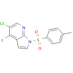 5-chloro-4-iodo-1-(4-methylbenzenesulfonyl)-1H-pyrrolo[2,3-b]pyridineͼƬ