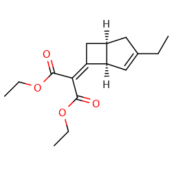 1,3-diethyl2-[(1R,5S)-3-ethylbicyclo[3,2,0]hept-3-en-6-ylidene]propanedioateͼƬ