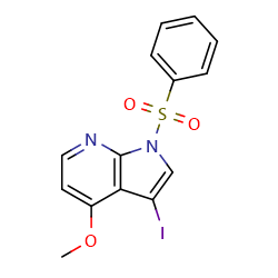 1-(benzenesulfonyl)-3-iodo-4-methoxy-1H-pyrrolo[2,3-b]pyridineͼƬ