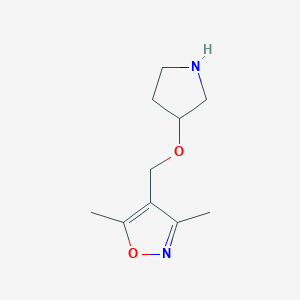 3,5-dimethyl-4-[(pyrrolidin-3-yloxy)methyl]-1,2-oxazoleͼƬ