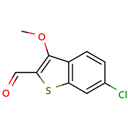 6-chloro-3-methoxy-1-benzothiophene-2-carbaldehydeͼƬ