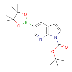 tert-butyl5-(4,4,5,5-tetramethyl-1,3,2-dioxaborolan-2-yl)-1H-pyrrolo[2,3-b]pyridine-1-carboxylateͼƬ