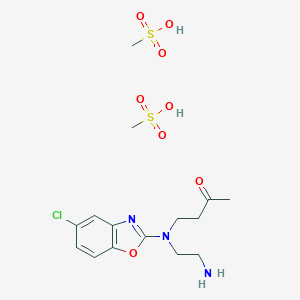 4-[(2-aminoethyl)(5-chloro-1,3-benzoxazol-2-yl)amino]butan-2-onebis(methanesulfonicacid)图片