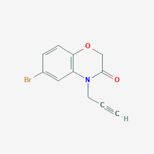 6-bromo-4-(prop-2-yn-1-yl)-3,4-dihydro-2H-1,4-benzoxazin-3-oneͼƬ