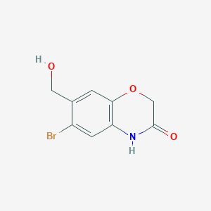 6-bromo-7-(hydroxymethyl)-3,4-dihydro-2H-1,4-benzoxazin-3-oneͼƬ