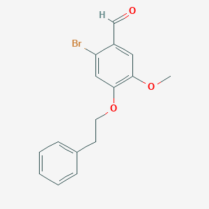 2-bromo-5-methoxy-4-(2-phenylethoxy)benzaldehydeͼƬ