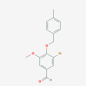3-bromo-5-methoxy-4-[(4-methylphenyl)methoxy]benzaldehydeͼƬ