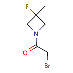 2-Bromo-1-(3-fluoro-3-methylazetidin-1-yl)ethanone图片