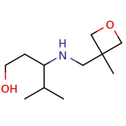 4-methyl-3-{[(3-methyloxetan-3-yl)methyl]amino}pentan-1-olͼƬ