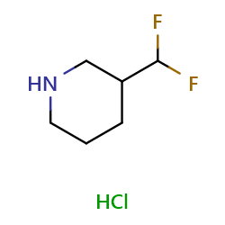 3-(difluoromethyl)piperidinehydrochlorideͼƬ