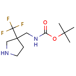 tert-butylN-{[3-(trifluoromethyl)pyrrolidin-3-yl]methyl}carbamateͼƬ