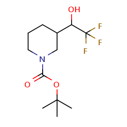 tert-butyl3-(2,2,2-trifluoro-1-hydroxyethyl)piperidine-1-carboxylateͼƬ