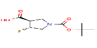 trans-1-[(tert-butoxy)carbonyl]-4-fluoropyrrolidine-3-carboxylicacidͼƬ