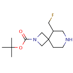 tert-butyl5-(fluoromethyl)-2,7-diazaspiro[3,5]nonane-2-carboxylate图片