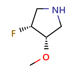 (3R,4S)-rel-3-fluoro-4-methoxypyrrolidineͼƬ