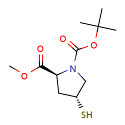 O1-tert-butylO2-methyl(2S,4R)-4-sulfanylpyrrolidine-1,2-dicarboxylateͼƬ