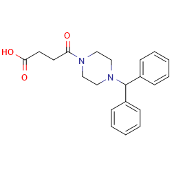 4-[4-(diphenylmethyl)piperazin-1-yl]-4-oxobutanoicacidͼƬ